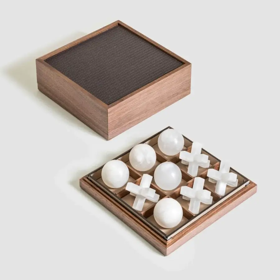 Alabaster Tic Tac Toe Set #1