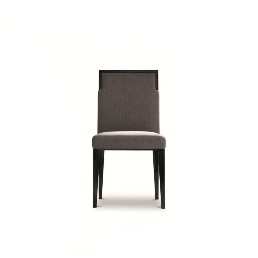 Premium Costantini Pietro Concept chair solid beech wood matte and charcoal-grey upholstered seat with tapered wooden legs