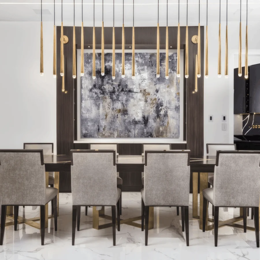 Contemporary Costantini Pietro Concept Chair & Armchair with matte beech wood frame and textured grey‑taupe upholstery
