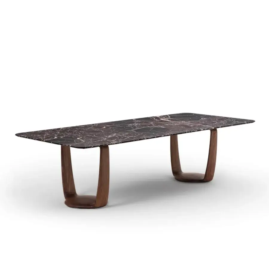 Saddle Rectangular Marble Table #1