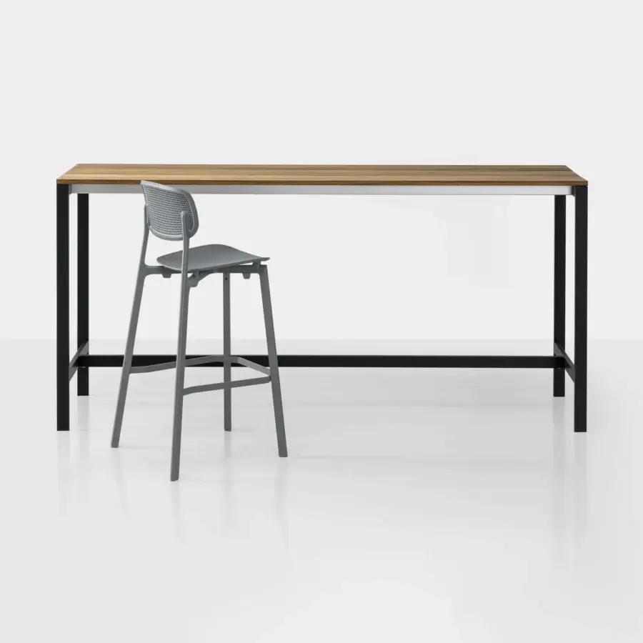 Be-Easy Slatted Outdoor Bar Counter #1
