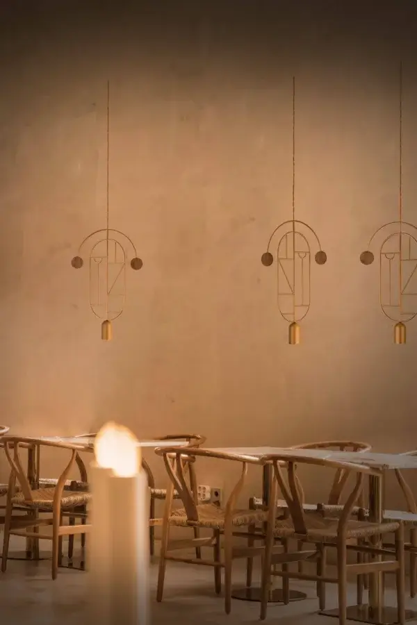 Wooden Dots Suspension Lamp - Single-Piece #7