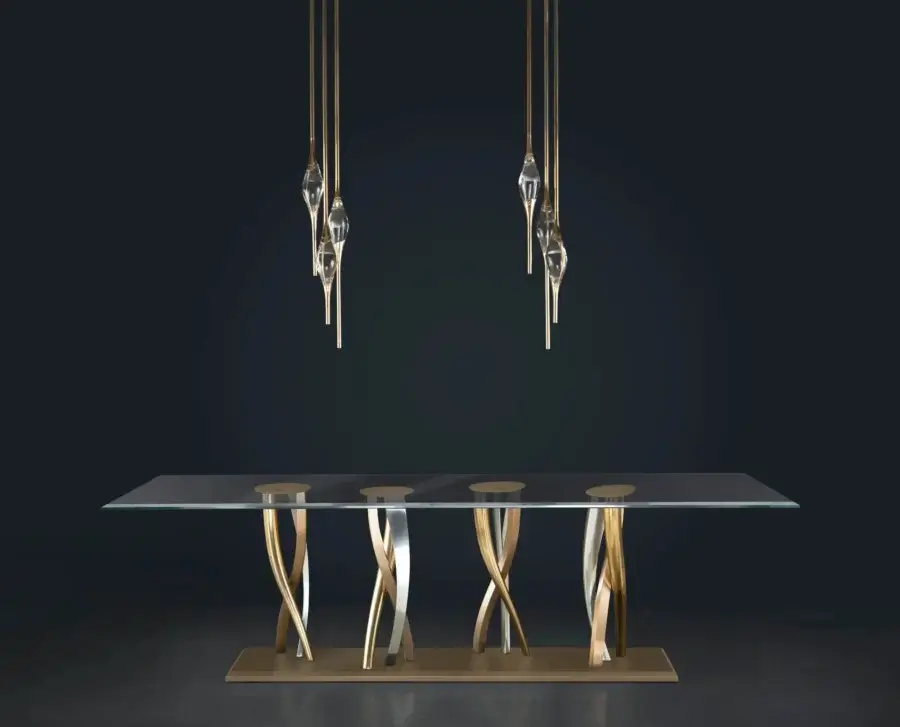 Il Pezzo 8 Table - Glass Top #1