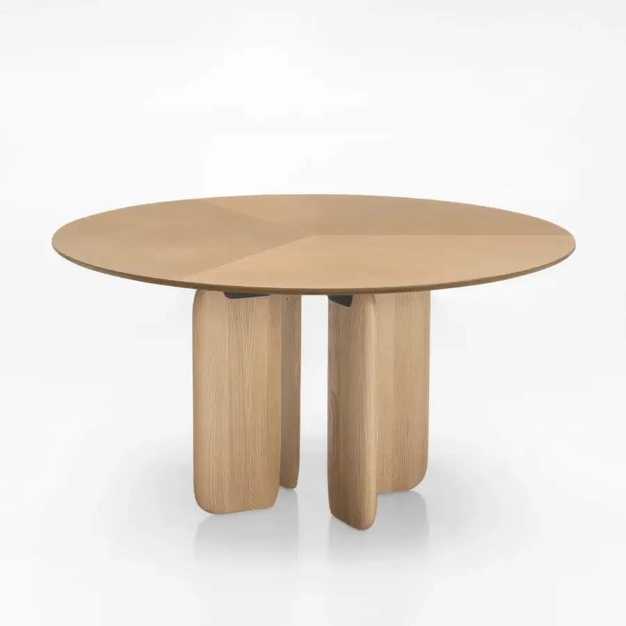 Pala Round Wood/Marble Table #5