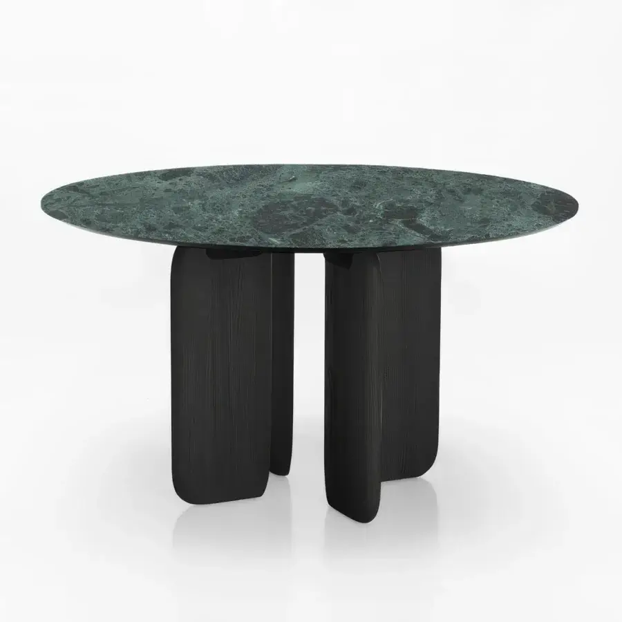 Pala Round Wood/Marble Table #7