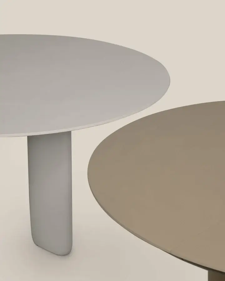 Pala Round Wood/Marble Table #2