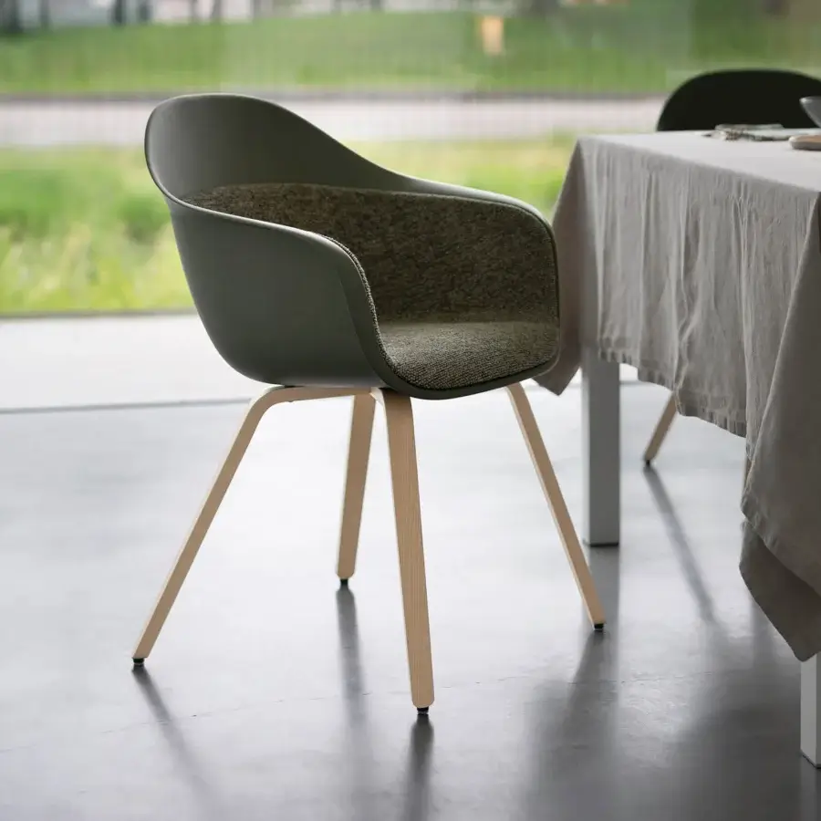 Kristalia Elephantino "Bucket" Wooden Legs Armchair #1
