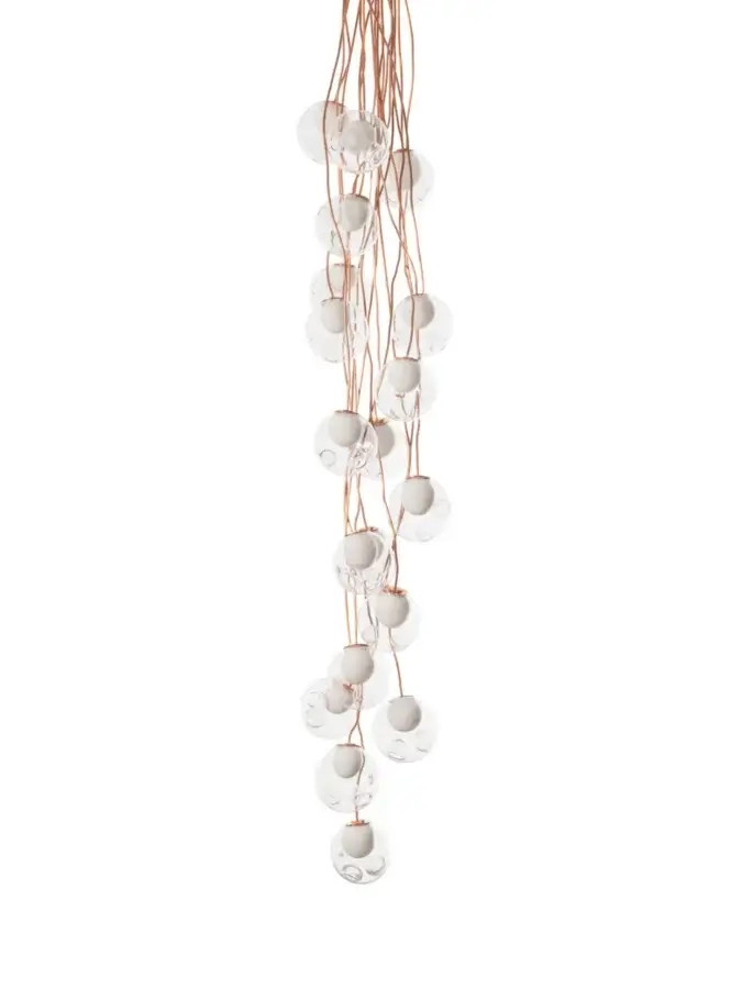 28 Copper Suspension Lamp - Medium #11