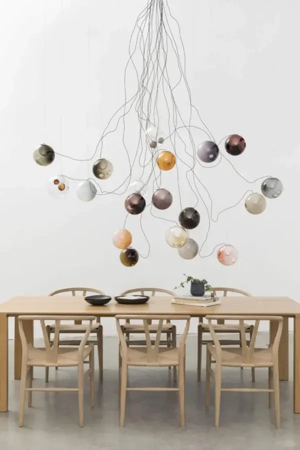 28 Sculptural Cable Suspension Lamp - Medium #2