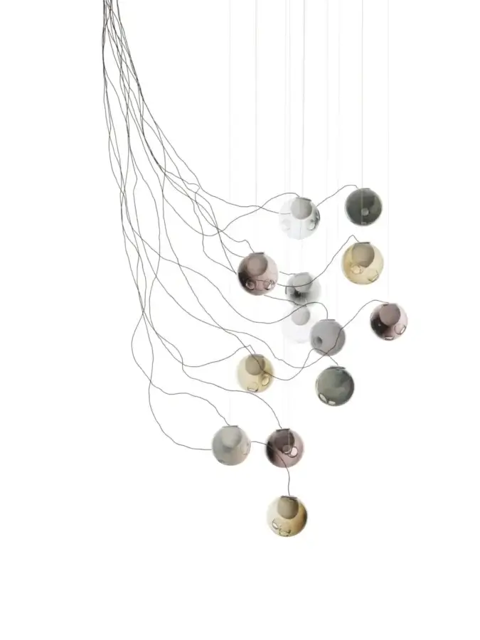 28 Sculptural Cable Suspension Lamp - Medium #5