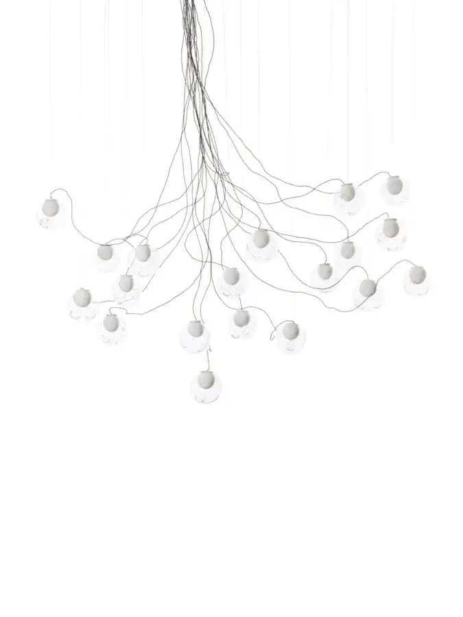 28 Sculptural Cable Suspension Lamp - Medium #8