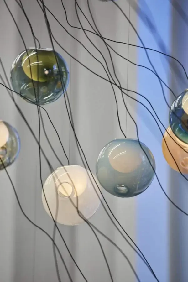 28 Sculptural Cable Suspension Lamp - Medium #10