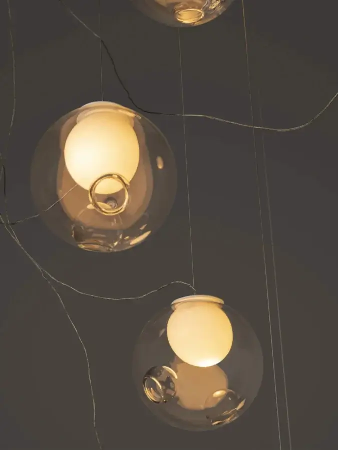 28 Sculptural Cable Suspension Lamp - Medium #12