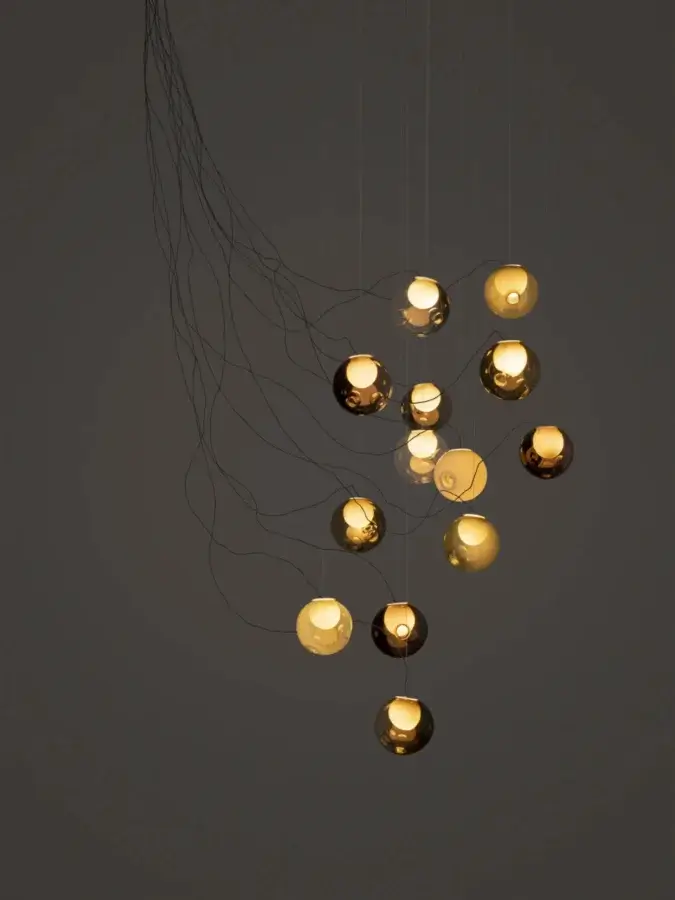 28 Sculptural Cable Suspension Lamp - Medium #6