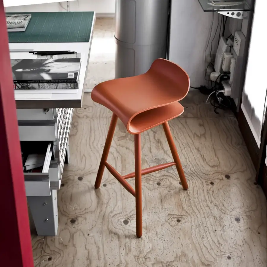 BCN Wooden Legs Stool #1