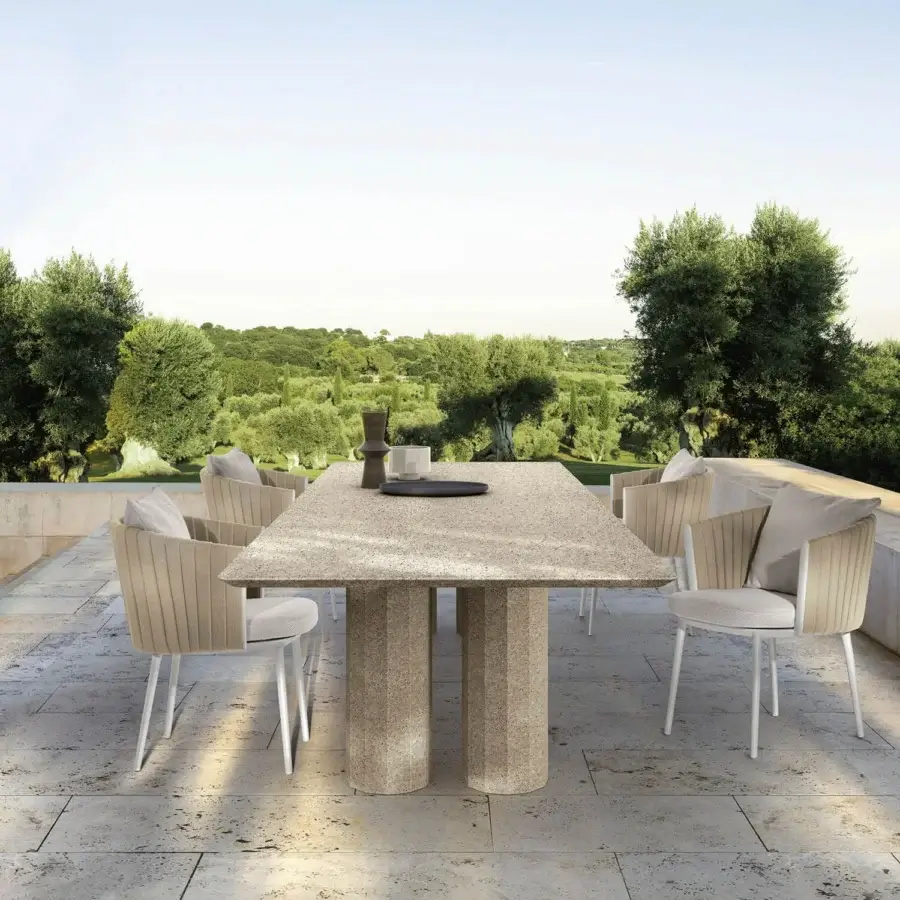 Talenti Salinas Rectangular Concrete Table #3