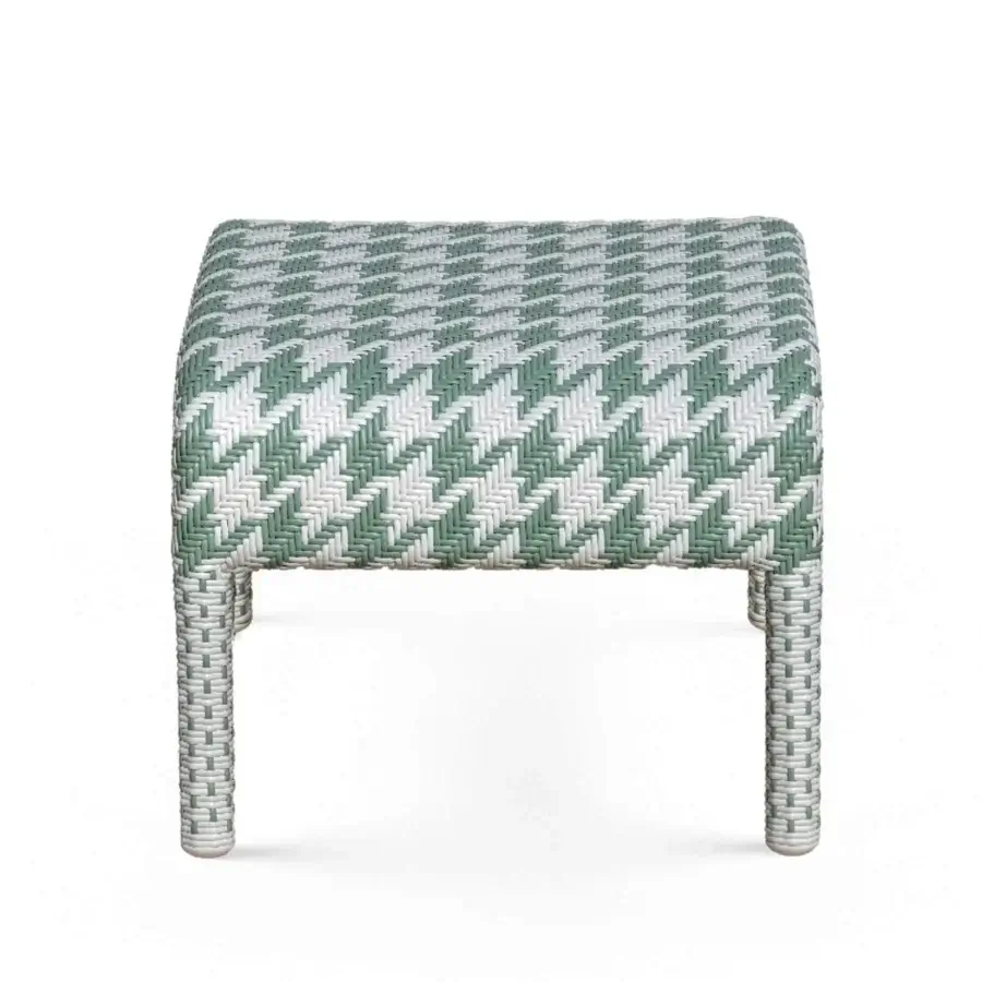 Braid Tartan Ottoman #2