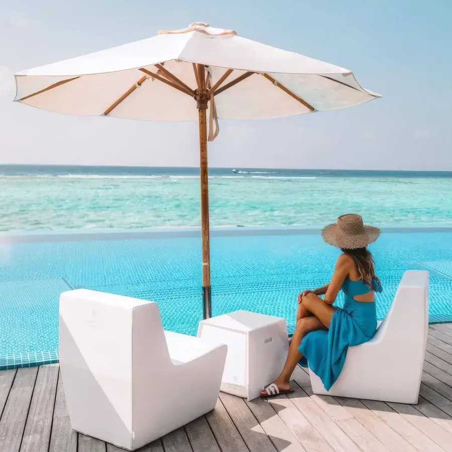 Trona Diamonds Outdoor Pyramid Coffee Table #2
