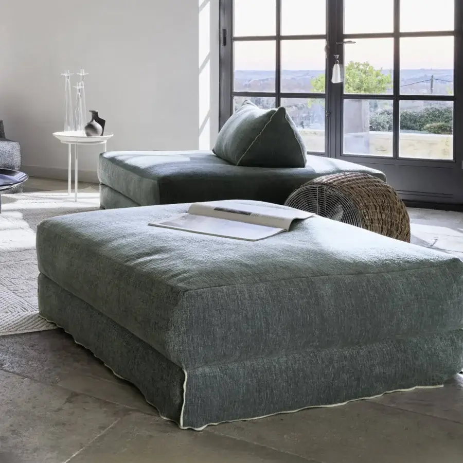 Gervasoni Loll Large Ottoman #3