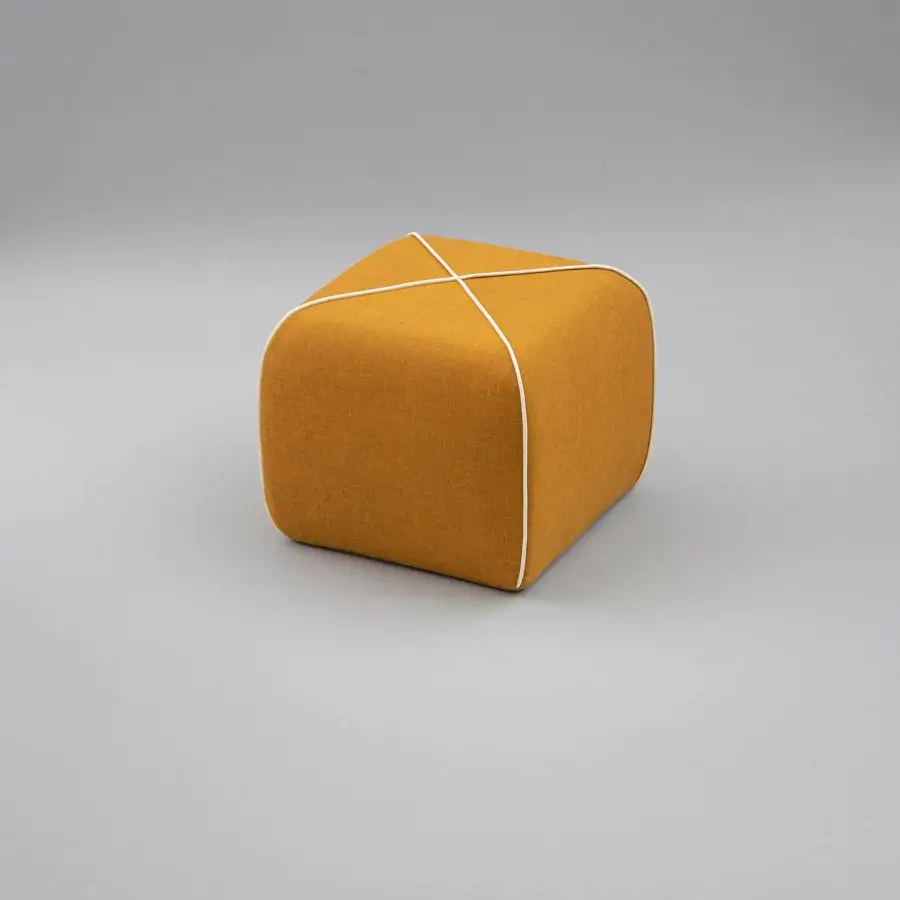 B-Line Crossed Pouf #2