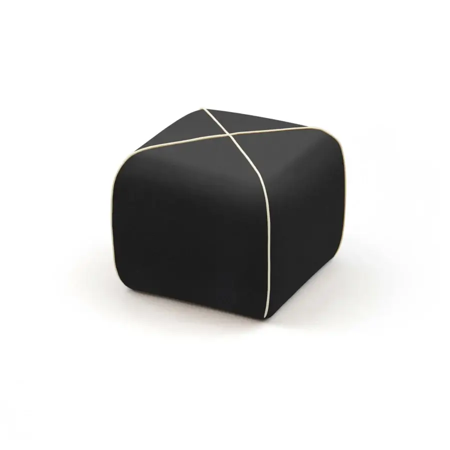 B-Line Crossed Pouf #15