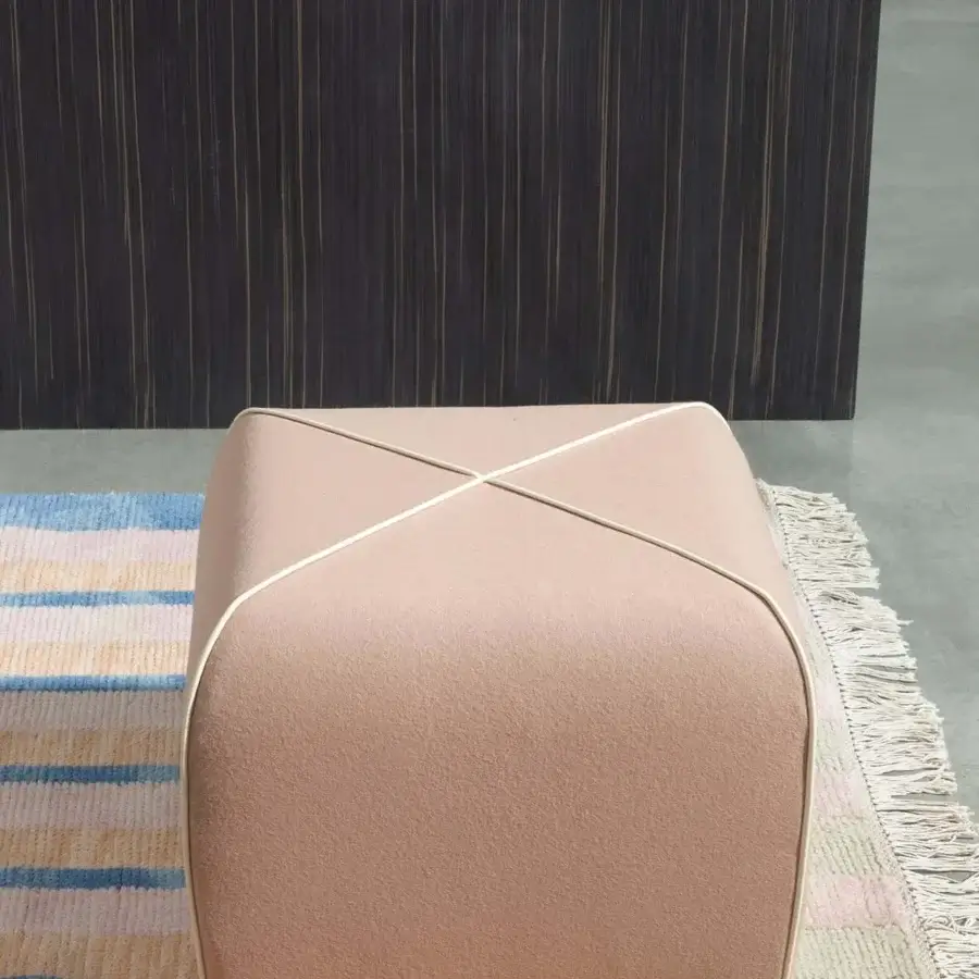 B-Line Crossed Pouf #9