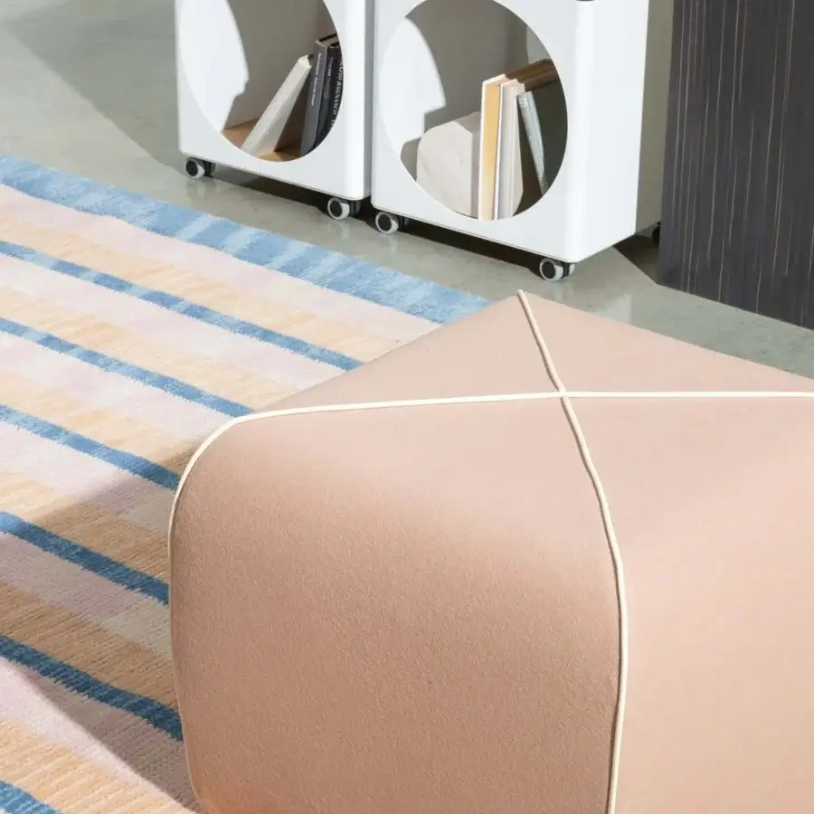 B-Line Crossed Pouf #10