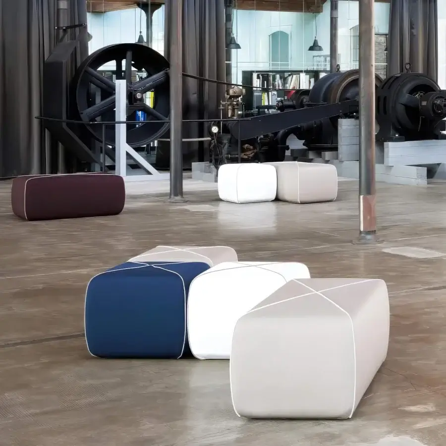 B-Line Crossed Pouf #1