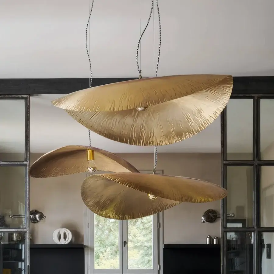 Gervasoni Brass Suspension Lamp #1