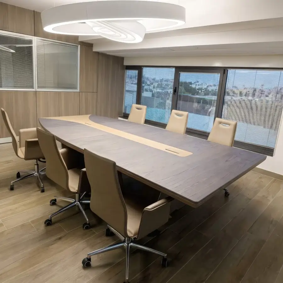 Codutti iSixty Avantgarde Office Semi-Oval Meeting Table #1