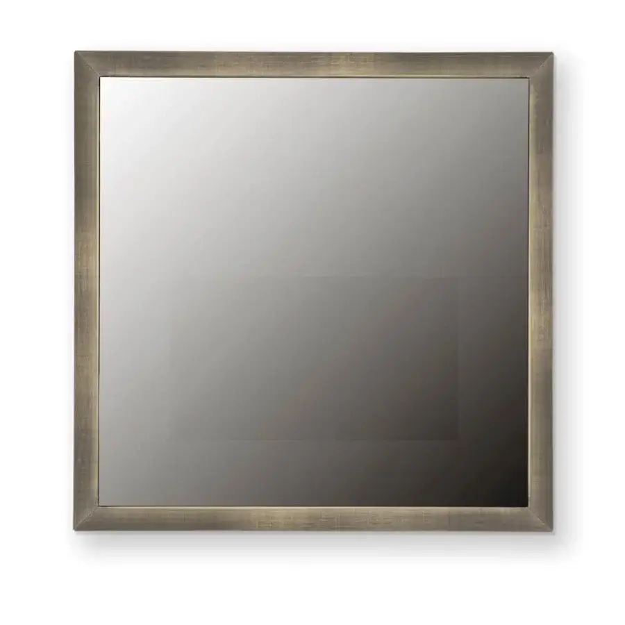 Distinguished Reflex Prisma TV mirror with a gradient effect and subtle gold accent in a grey-brown matte finish