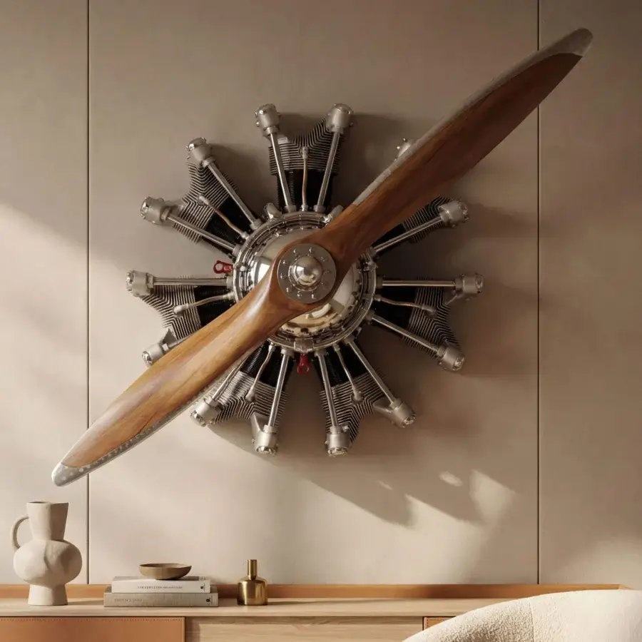 Arteinmotion - Aeronautical Collection AIR-TAV0131 Wall Mounted Engine #1