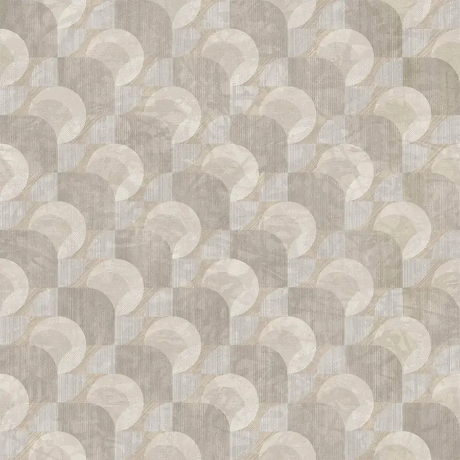 Sophisticated Tecnografica Italian Wallcoverings wallpaper featuring geometric shapes and matte finish textured paper