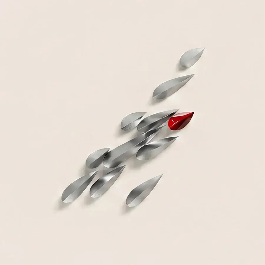 Sophisticated Paolo Castelli Anodine Imago wall lamp crafted from handmade steel leaves with brushed silver grey finish