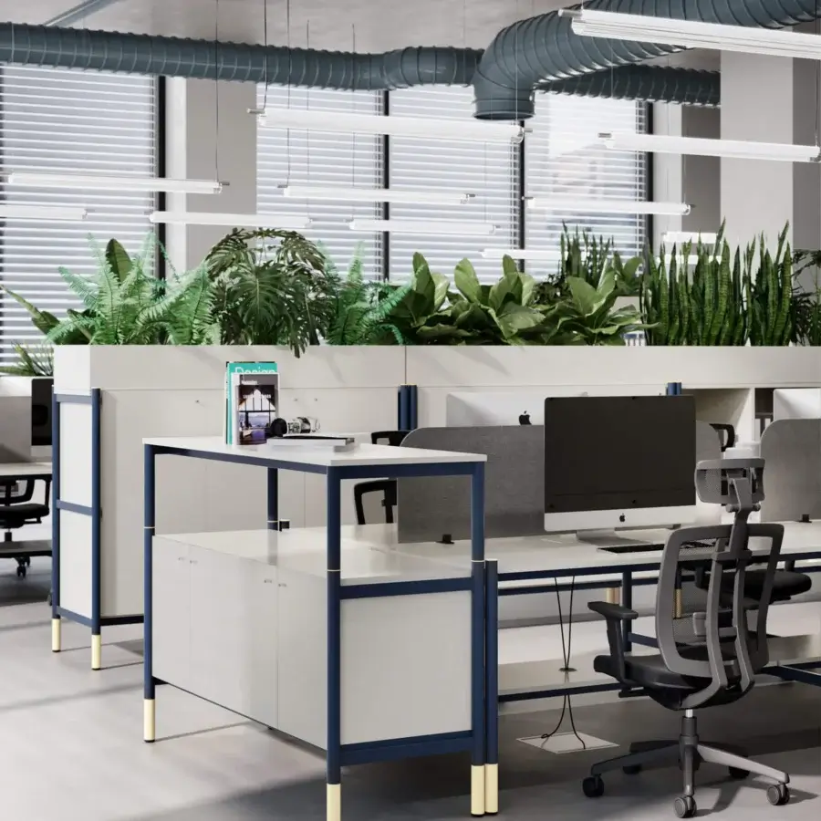 Codutti 2BE Office 6-Seat Workstation Desk #4