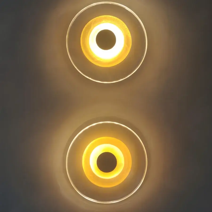 Paolo Castelli Golden Disc Wall Lamp #3