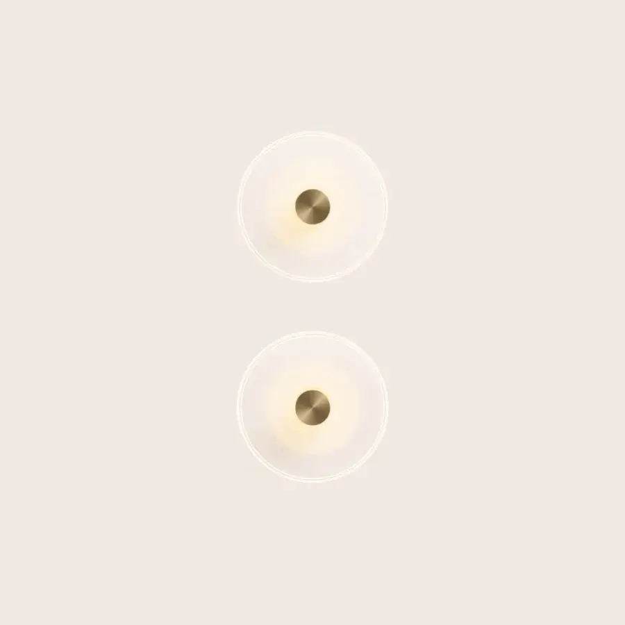 Paolo Castelli Golden Disc Wall Lamp #6