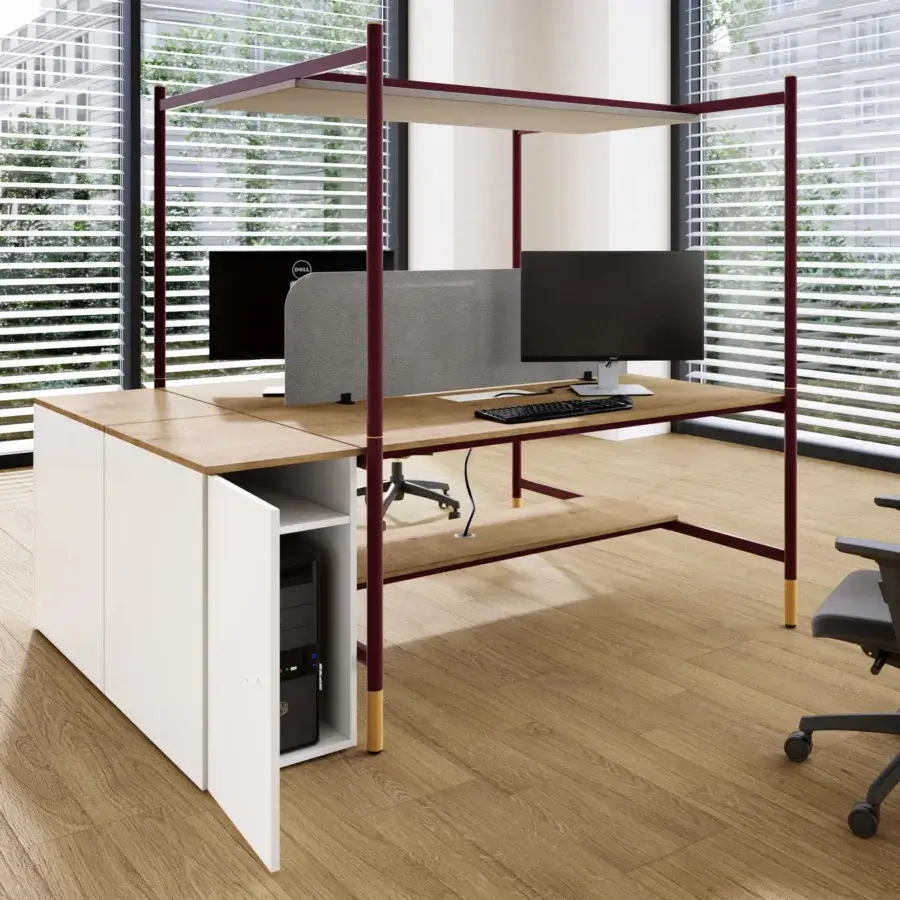 Codutti 2BE Office 2-Seat Workstation Desk #5