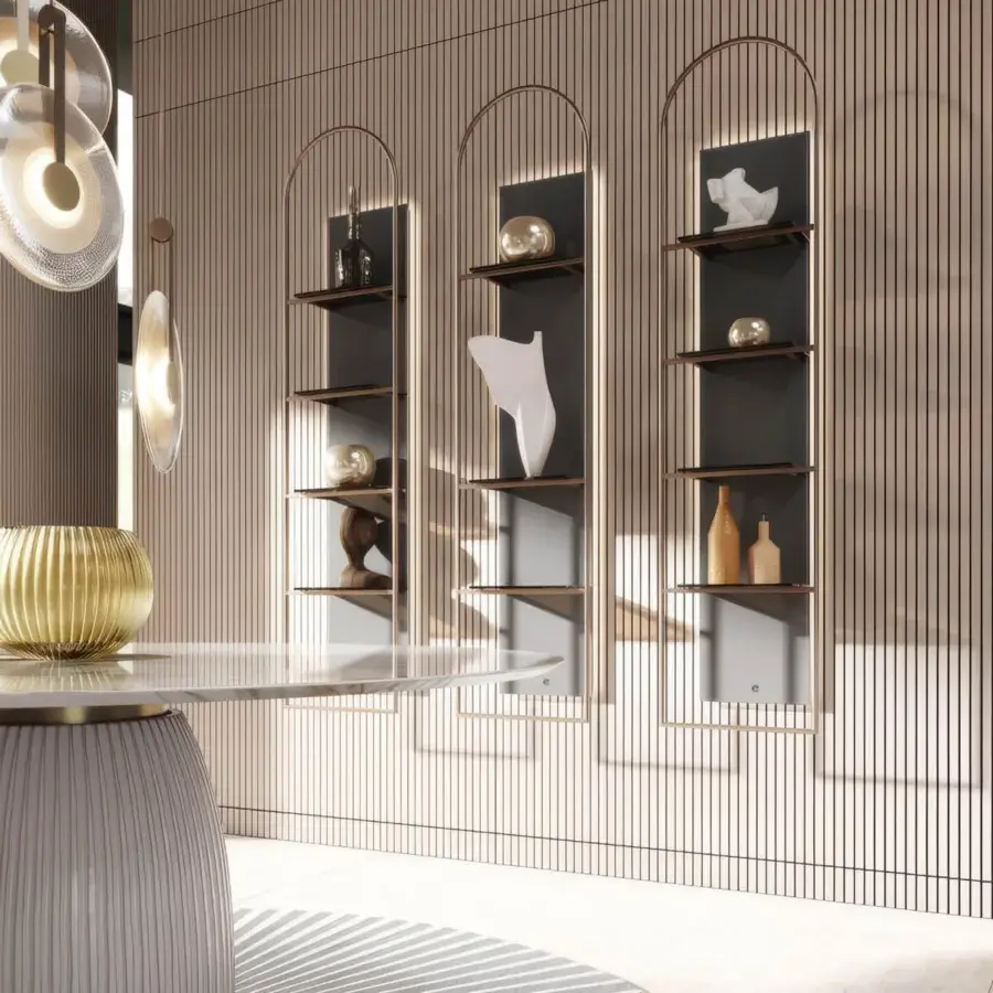 Paolo Castelli Golden Disc Suspension Lamp #5