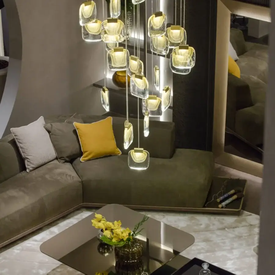 Paolo Castelli Golden Cloud Suspension Lamp #2