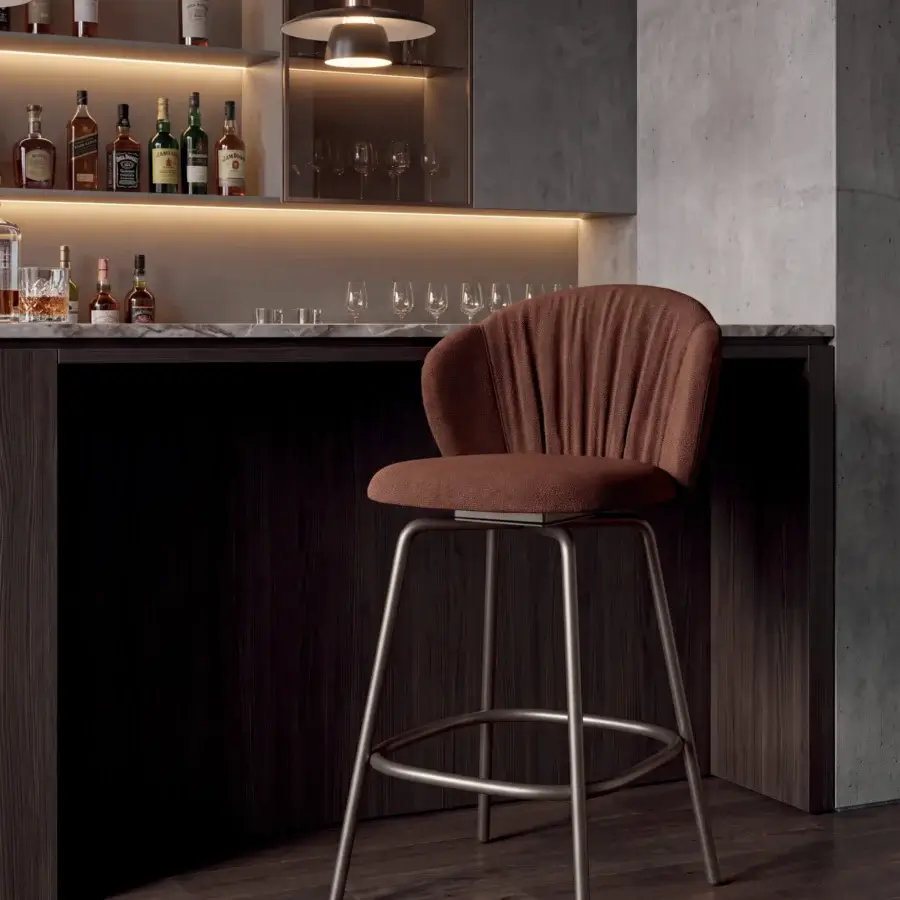 Ozzio Italia Vanity Swivel Stool #2