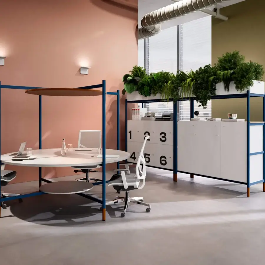 Codutti 2BE Office Round Workstation Table #2