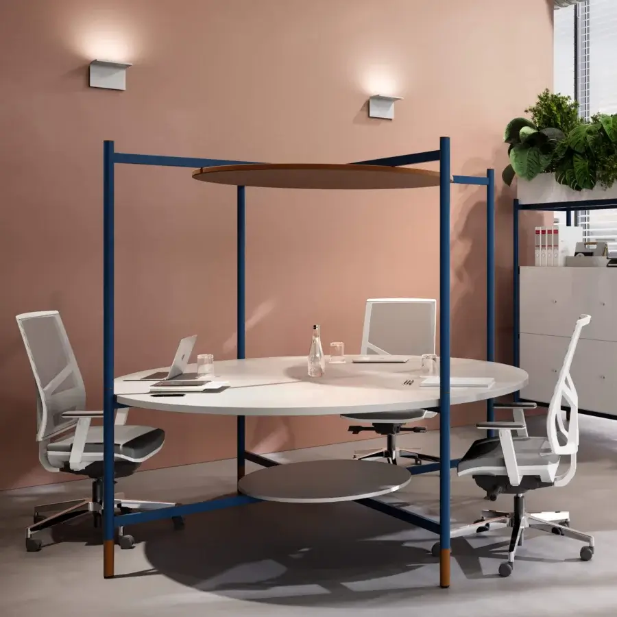 Codutti 2BE Office Round Workstation Table #1