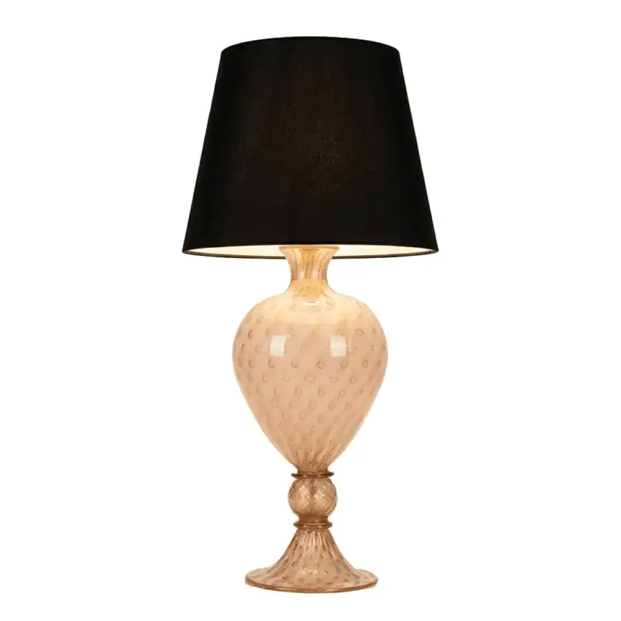 1295 Murano Venezia Table Lamp - Dusty Rose & 24k Gold Leaf #1