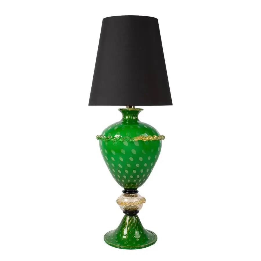 1295 Murano Venezia Table Lamp - Emerald Green & 24k Gold Leaf #1