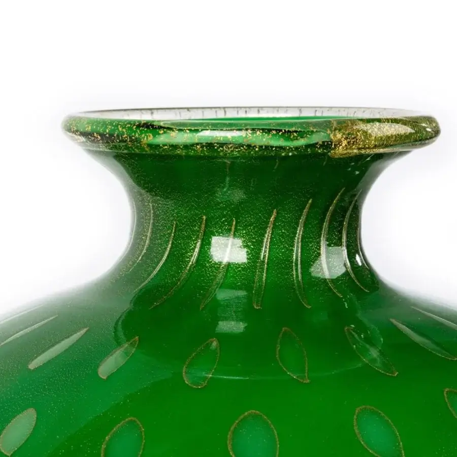 1295 Murano Venezia Table Lamp - Emerald Green & 24k Gold Leaf #8