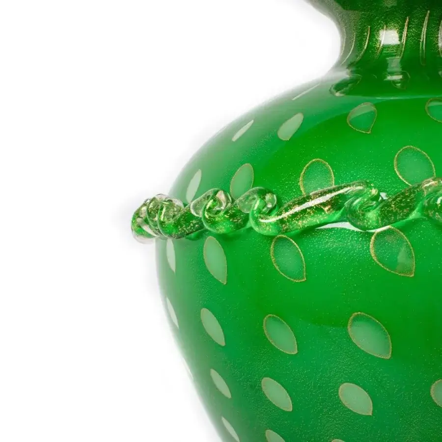 1295 Murano Venezia Table Lamp - Emerald Green & 24k Gold Leaf #9