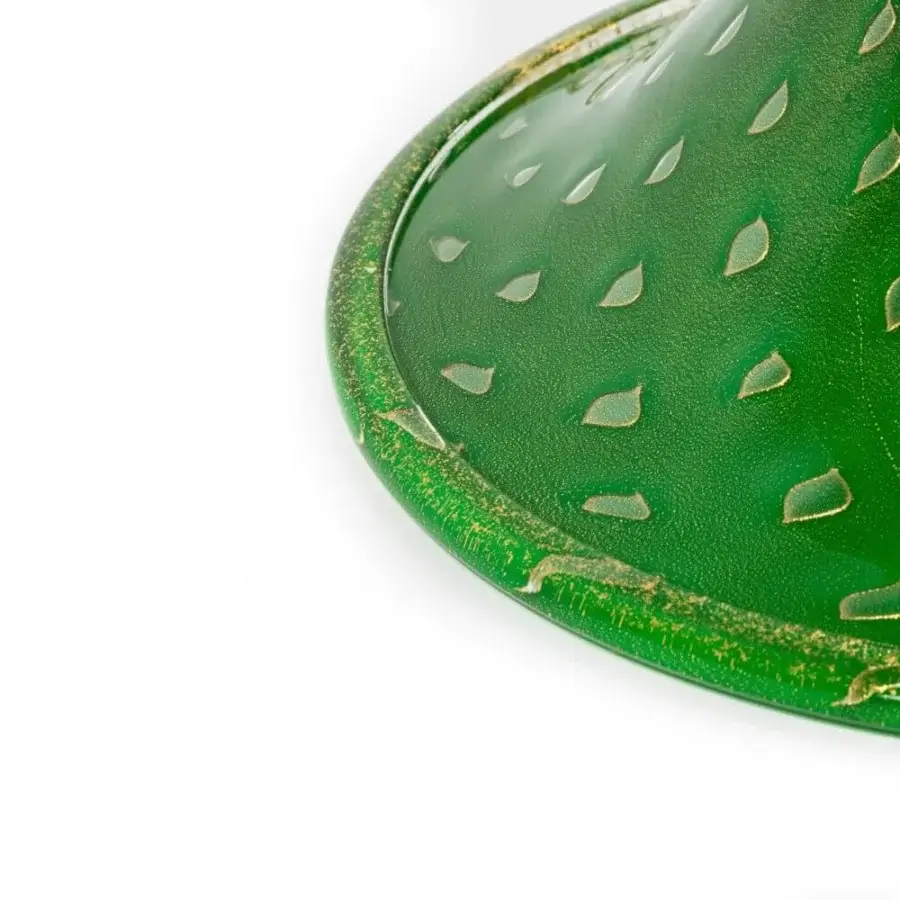 1295 Murano Venezia Table Lamp - Emerald Green & 24k Gold Leaf #12