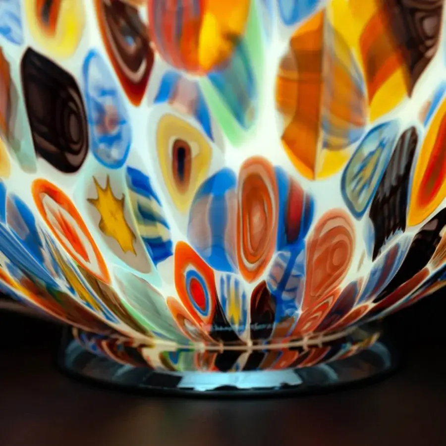 1295 Murano Murrina Egg Table Lamp #11