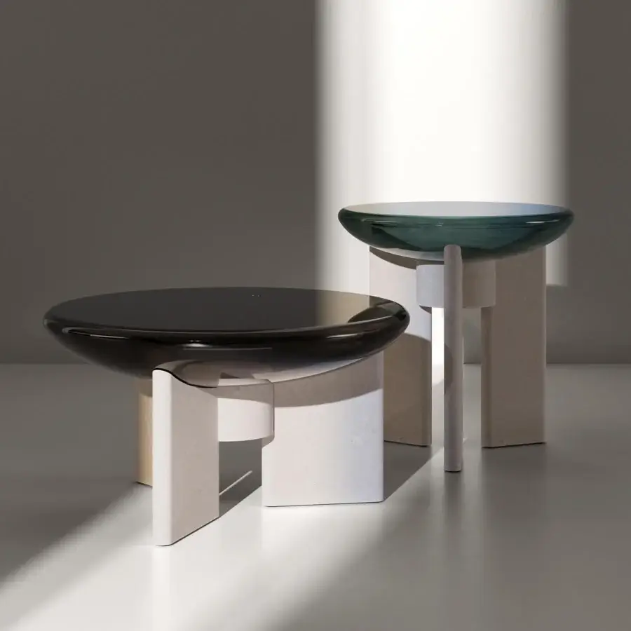 Paolo Castelli Lens Coffee & Side Table #1